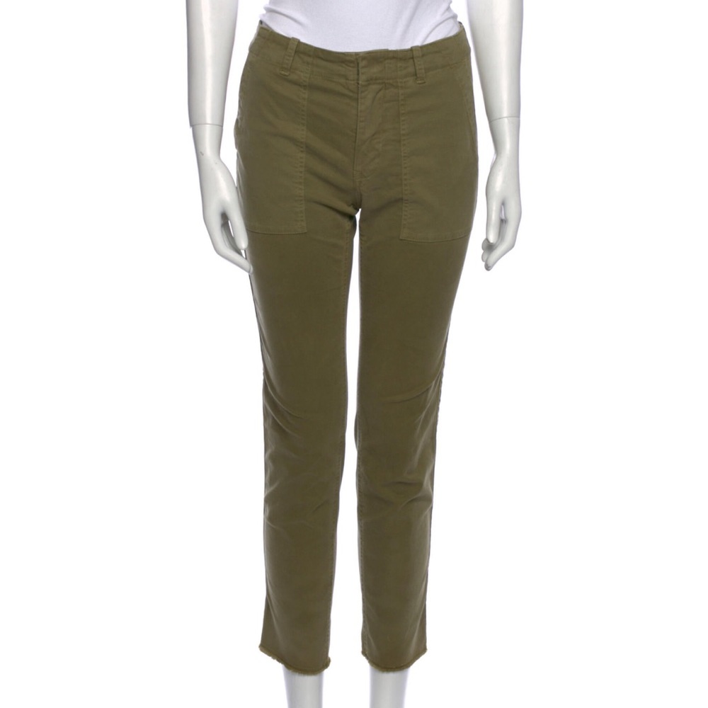 Nili Lotan Jenna Pants with Tape, Sage Green XS - Picture 3 of 5